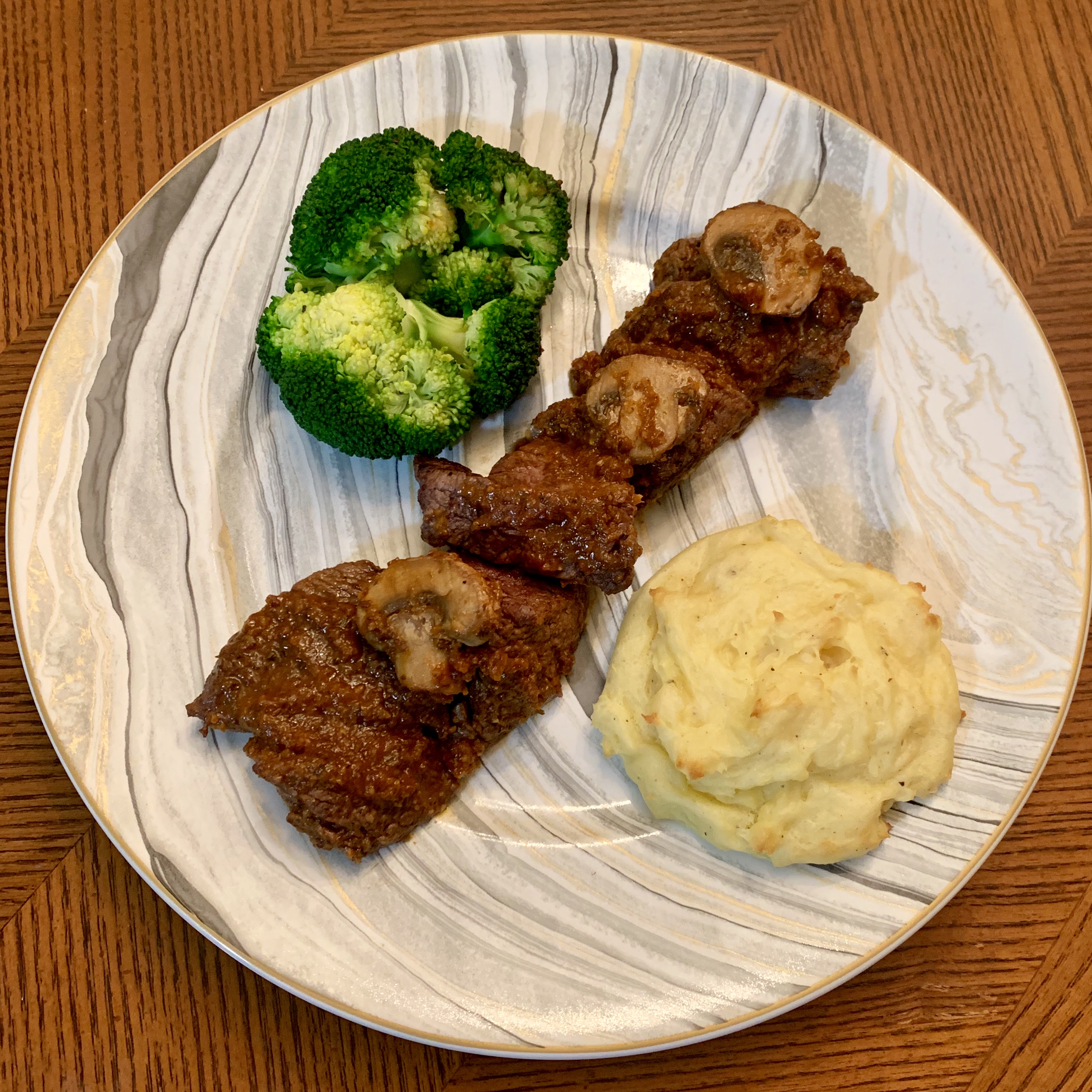 Steak with Bourguignon Sauce